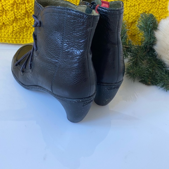 Camper Dark Brown Ankle Boots - Picture 10 of 10